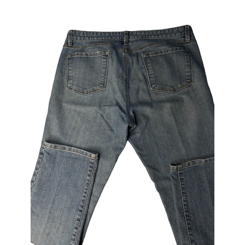 Loft Ann Taylor Mid Rise Modern Slim Jeans Blue Med Wash size 14 - Picture 9 of 15
